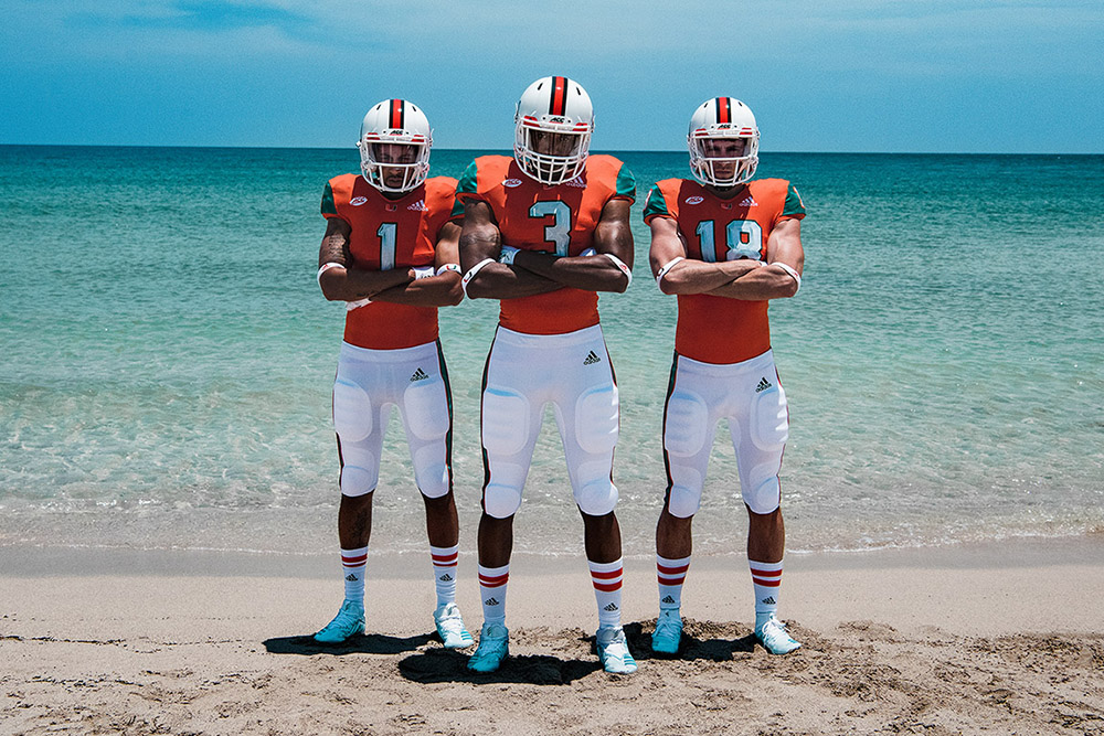 New Miami Hurricanes uniforms made out plastic waste materials from ocean WSVN 7News | Miami News, Weather, | Fort Lauderdale
