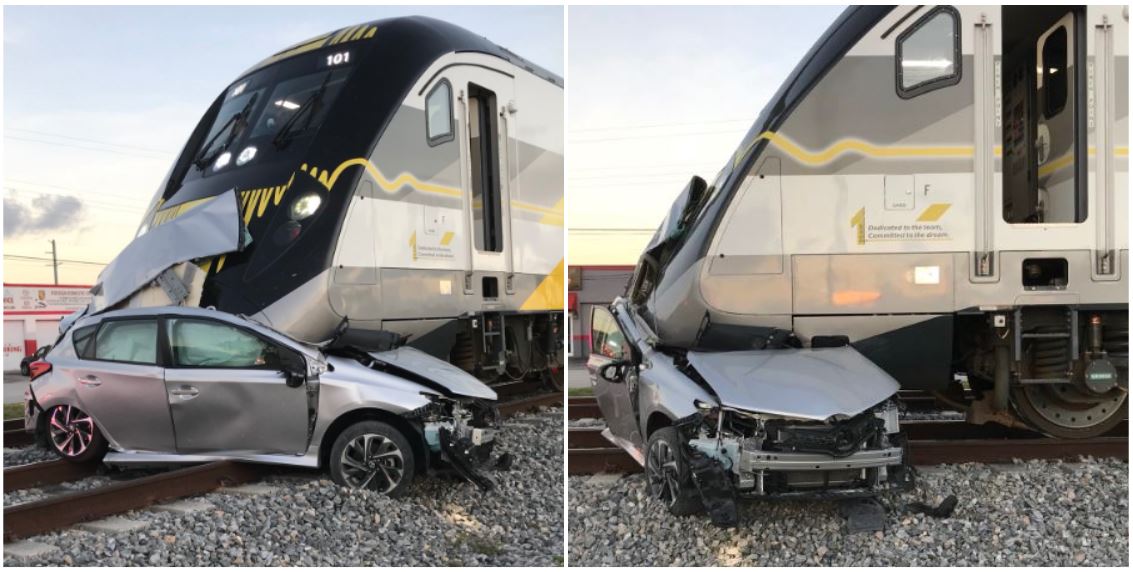 Brightline train crashes into car in Hallandale Beach WSVN 7News