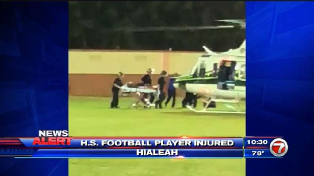 Hialeah high school football player injured during game WSVN 7News