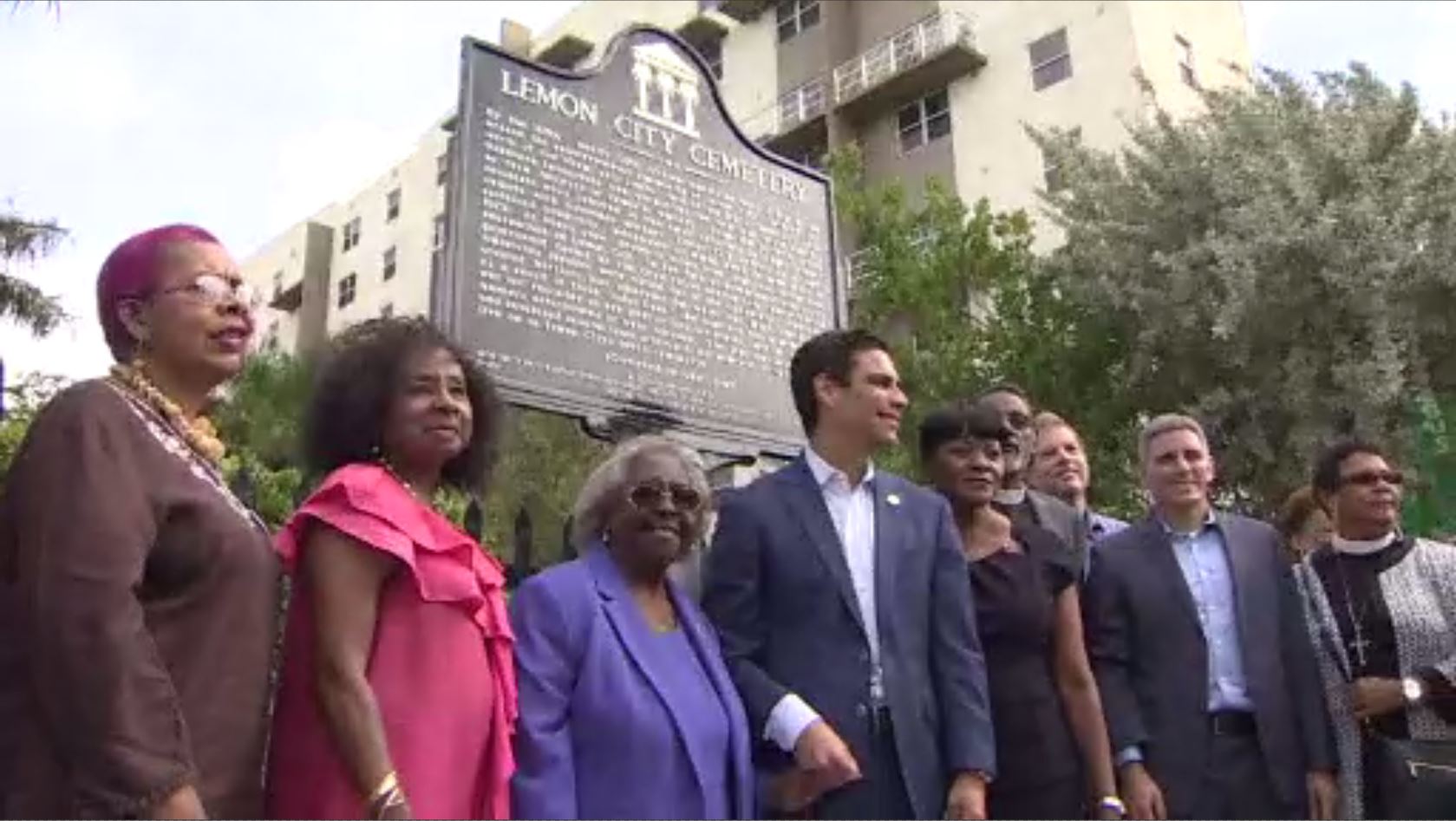 Lemon City Cemetery receives historic landmark designation plaque in