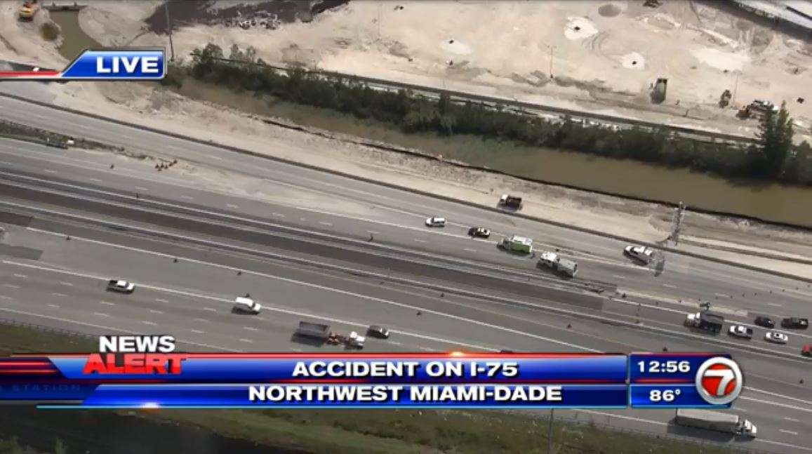 1 hospitalized after fiery crash blocks Turnpike in NW Miami-Dade ...