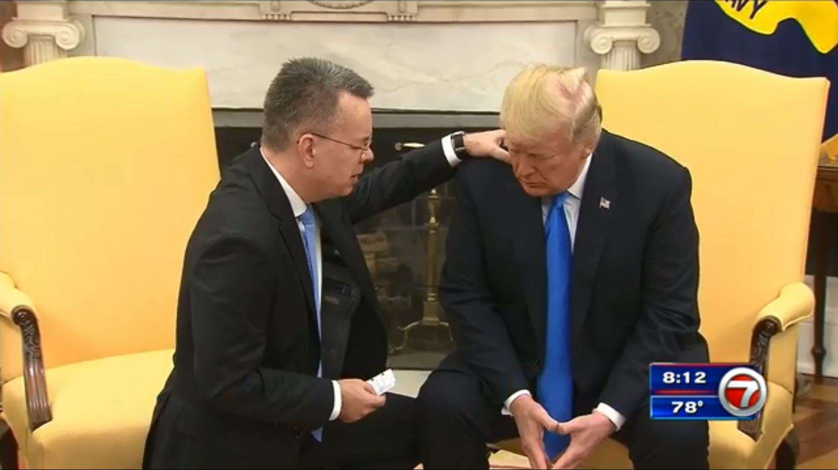 US pastor freed from Turkey prays with Trump in Oval Office - WSVN ...