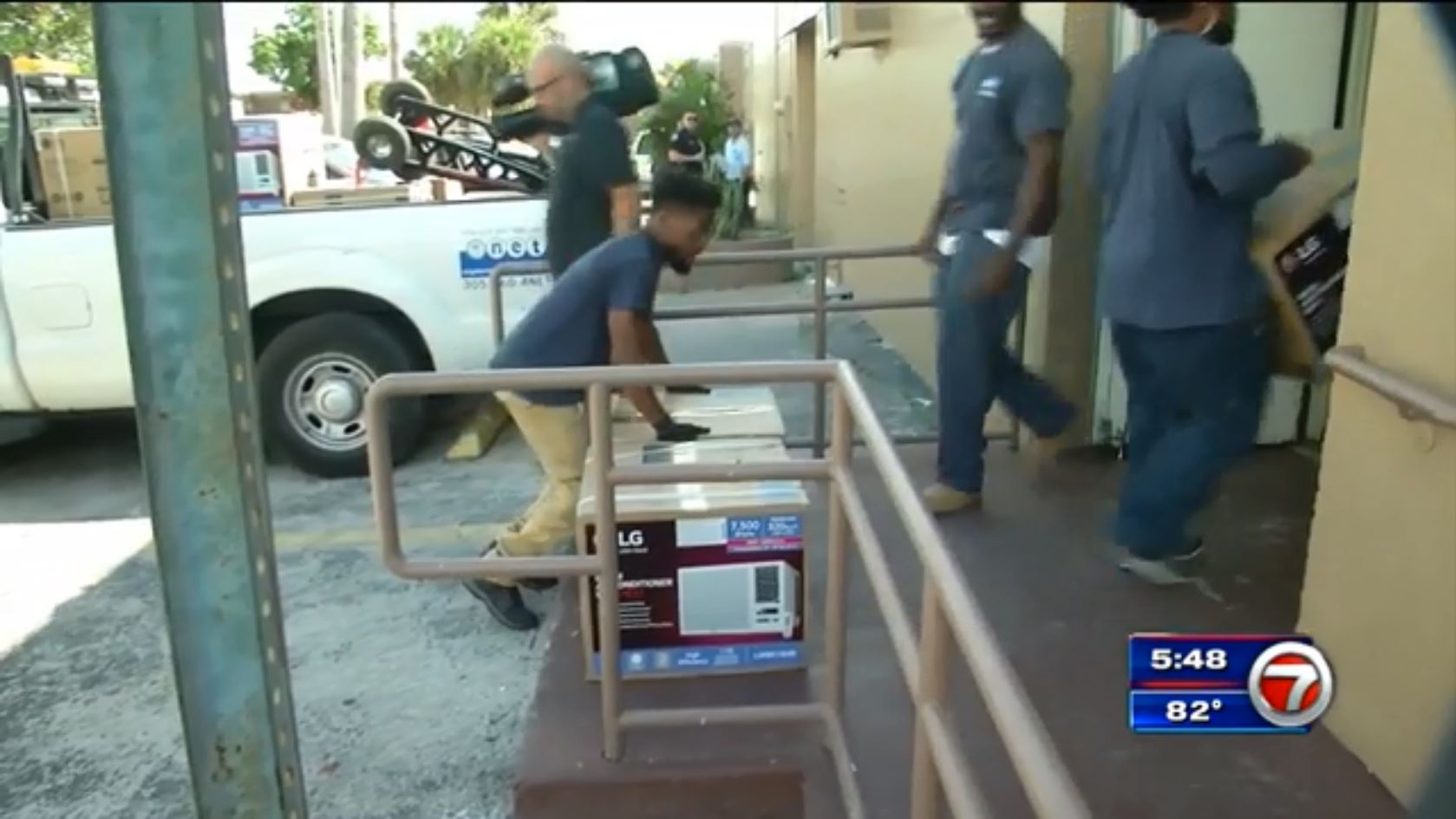 City of Miami donates ACs to public housing community in Allapattah