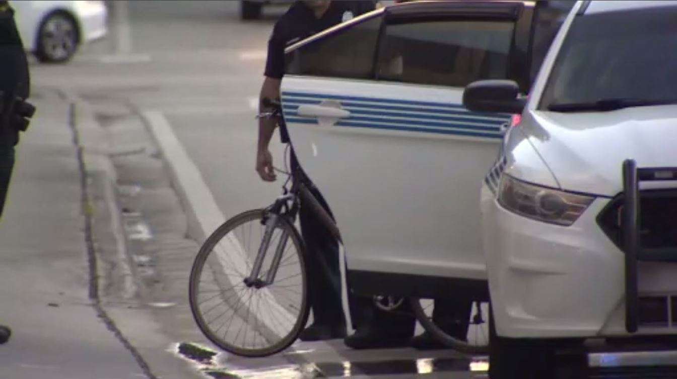 Bicyclist hospitalized after car crash in Miami - WSVN 7News | Miami ...
