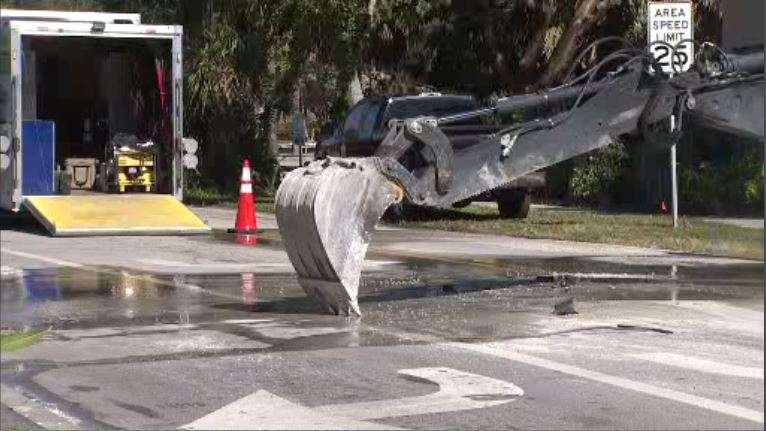 Water main break causes road closures in Fort Lauderdale - WSVN 7News ...
