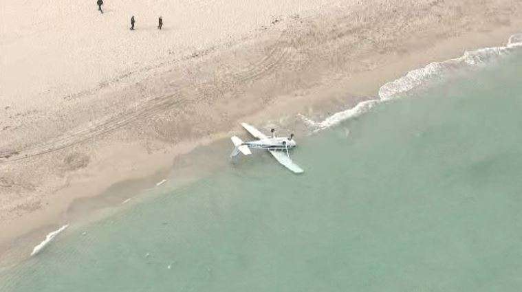 Small plane goes down on Haulover Beach, 4 injured - WSVN 7News | Miami ...