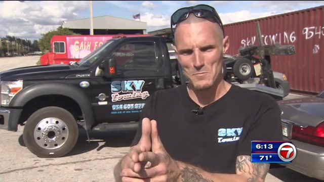 Tow truck driver shot at by Smart car owner in Tamarac