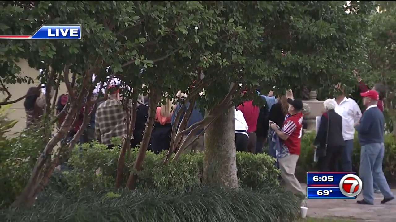 Around two dozen people rally outside the home of Roger Stone - WSVN ...
