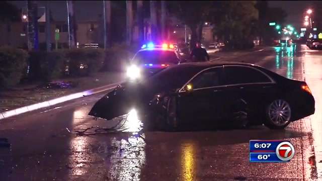 3 hospitalized after violent Opa-locka car crash - WSVN 7News | Miami ...