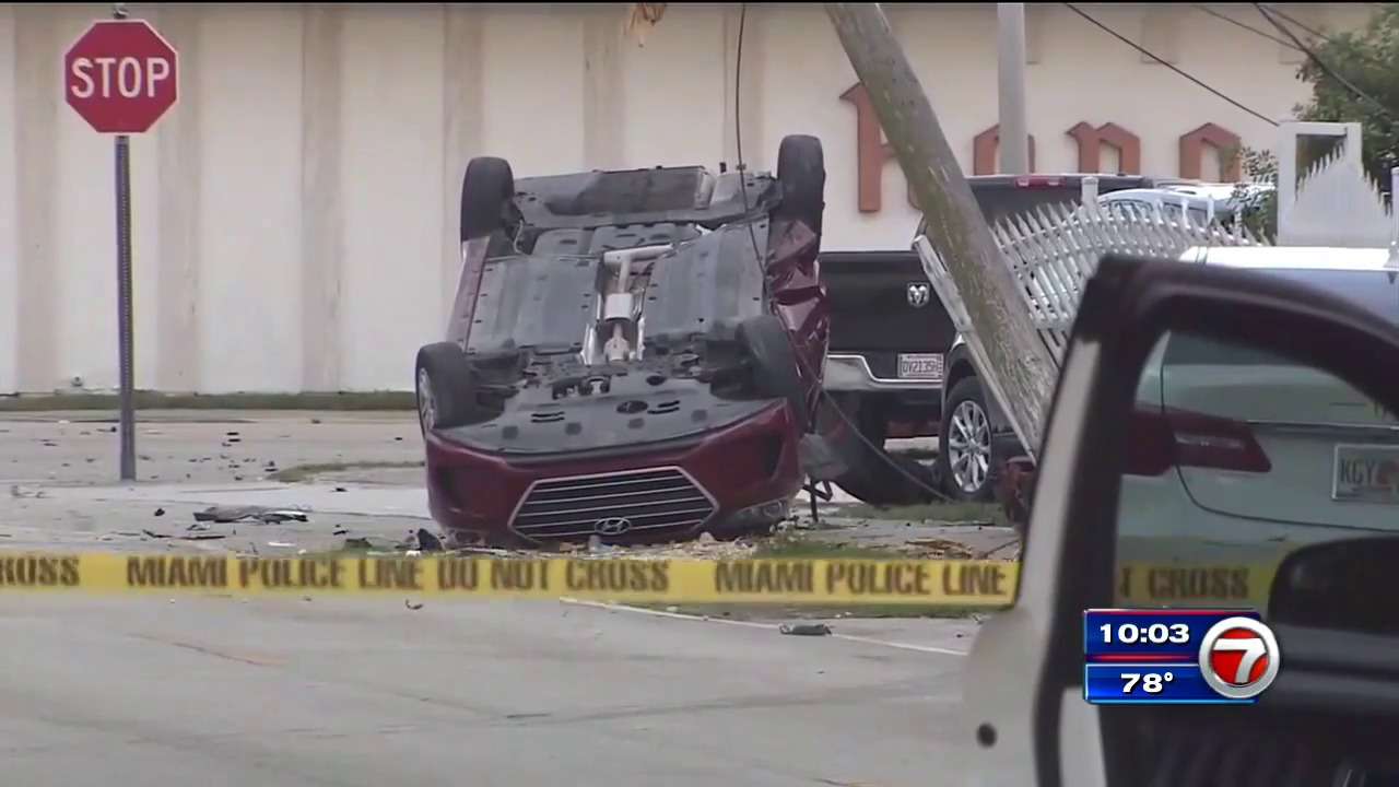 1 pedestrian dead, 4 teens arrested after Miami police chase ends in ...