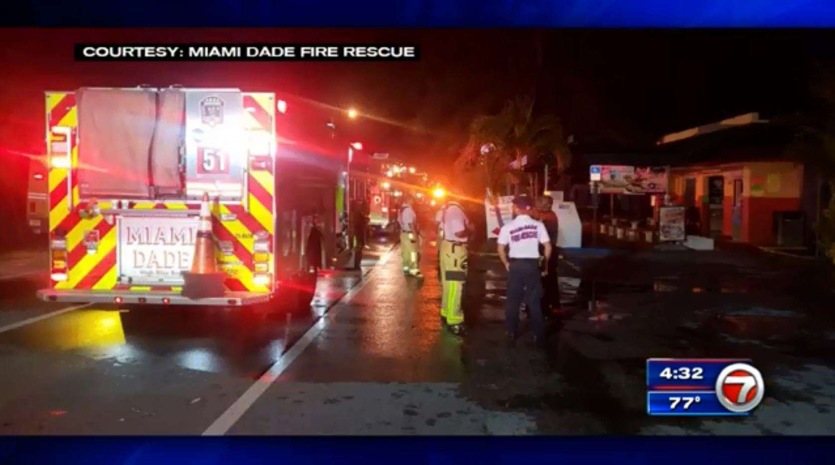 Restaurant catches fire in Miami Gardens - WSVN 7News | Miami News ...