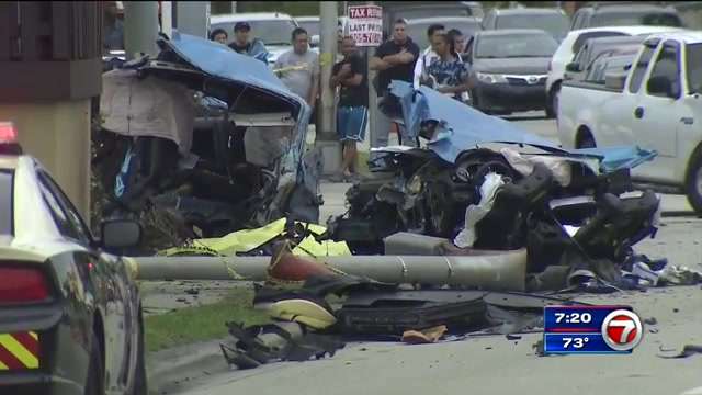1 killed, 1 hospitalized after truck slams into car in NE Miami-Dade ...
