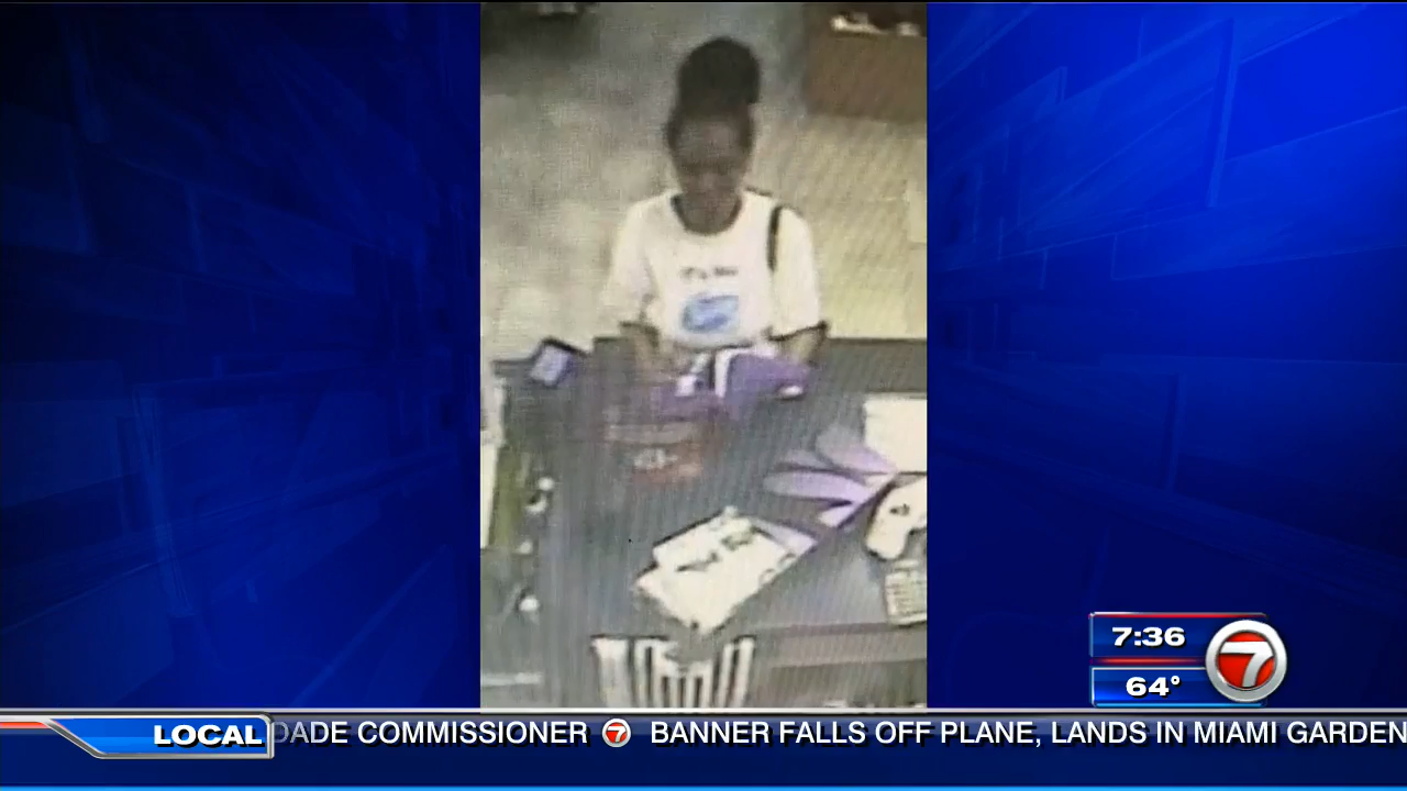 Police: Surveillance video shows woman using stolen credit cards in ...