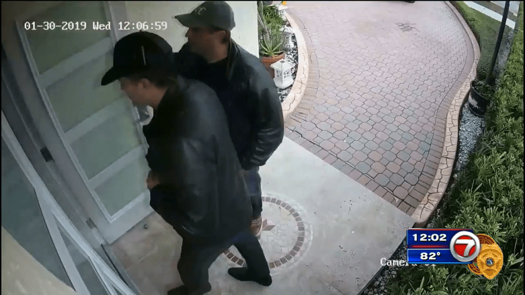 Two men caught on camera impersonating FBI agents in Miami Lakes home