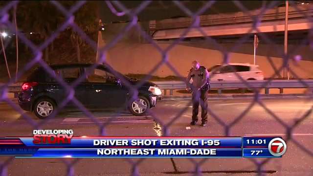 Driver hospitalized after possible road rage shooting on I-95 ramp in ...