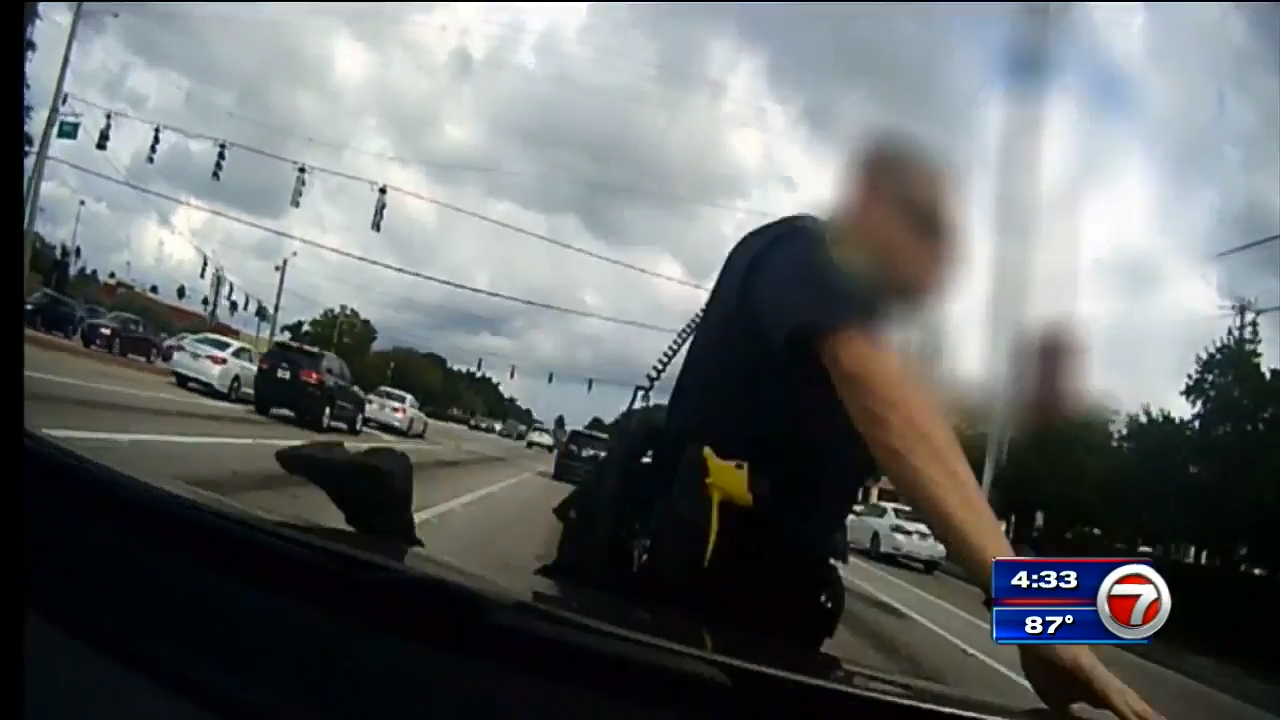 Boynton Beach police officer hit by SUV while running after shoplifter ...