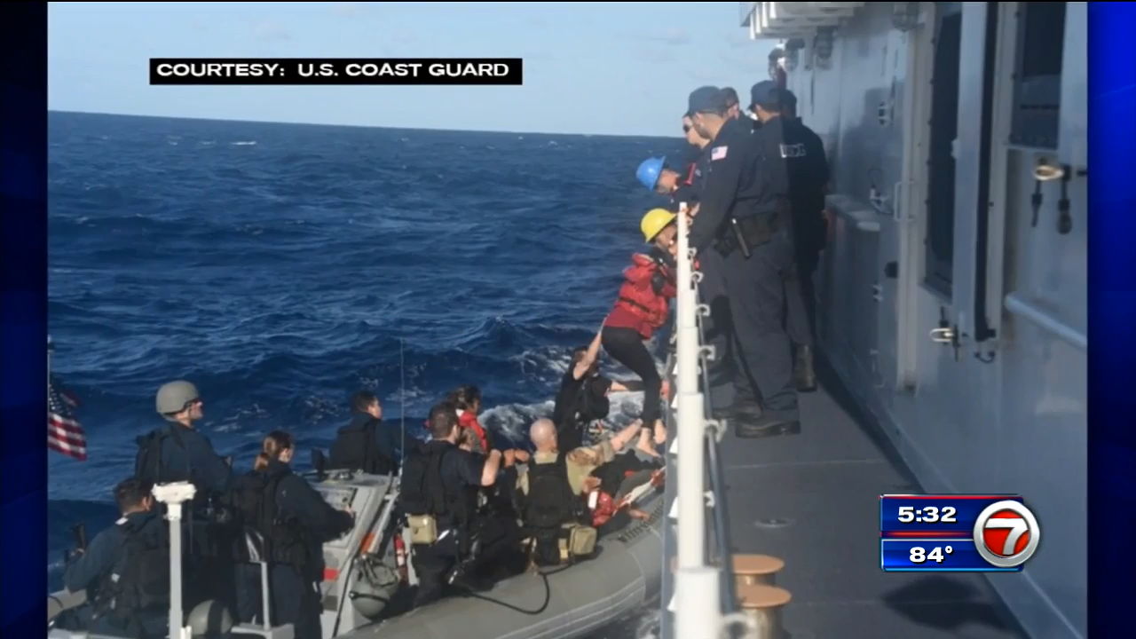Coast Guard crews intercept Cuban migrants 50 miles from Florida Keys ...