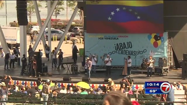 Free Venezuela benefit concert held in downtown Miami – WSVN 7News