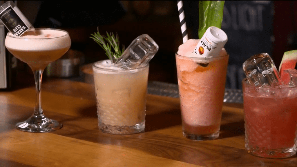 Mini Bar on South Beach puts mini bottles of alcohol in its cocktails