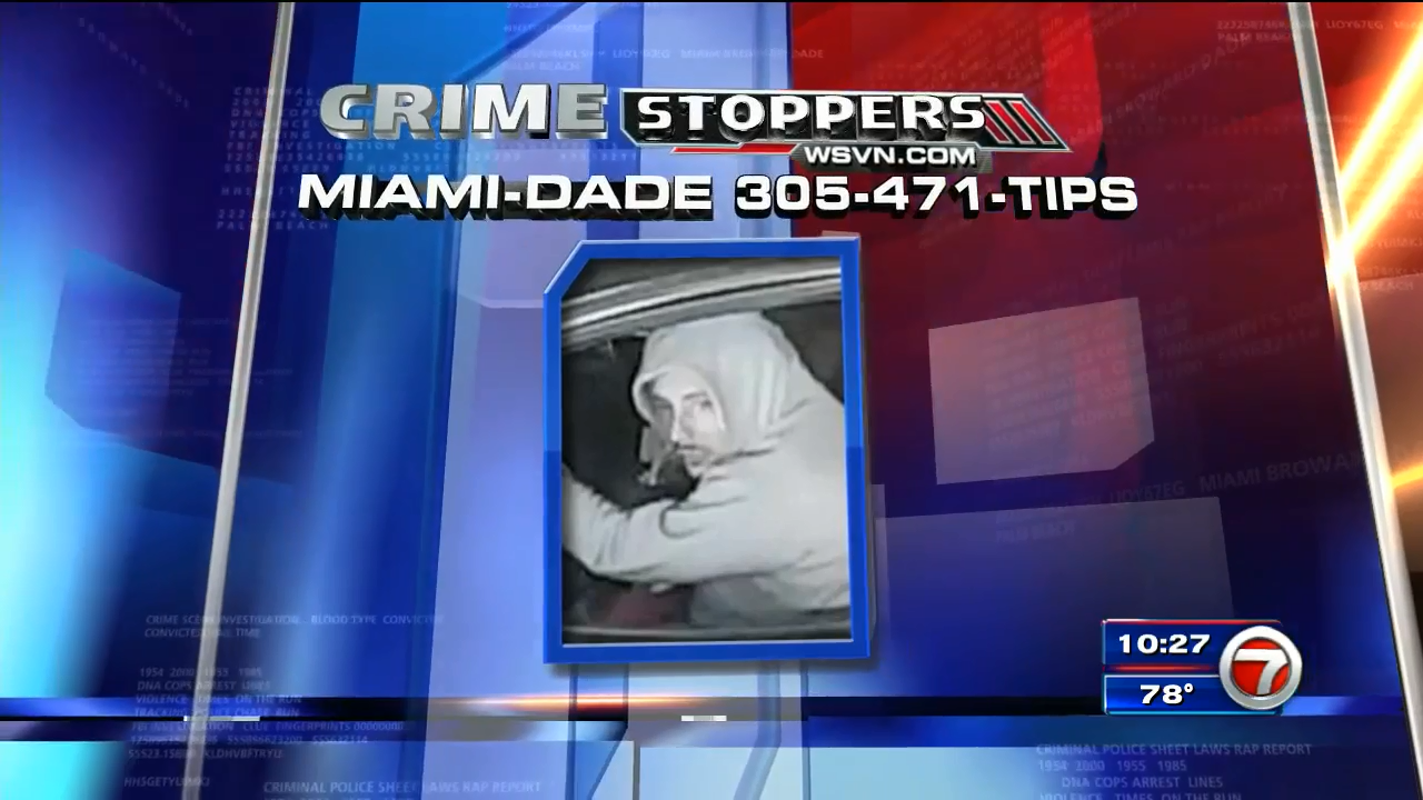 Thief caught on surveillance video breaking into Miami home - WSVN ...