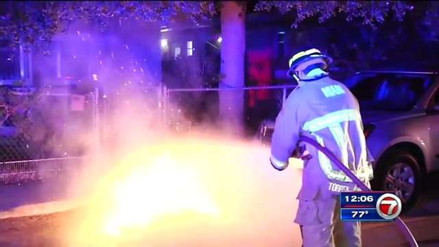 Man in custody after allegedly setting several fires in Miami - WSVN ...