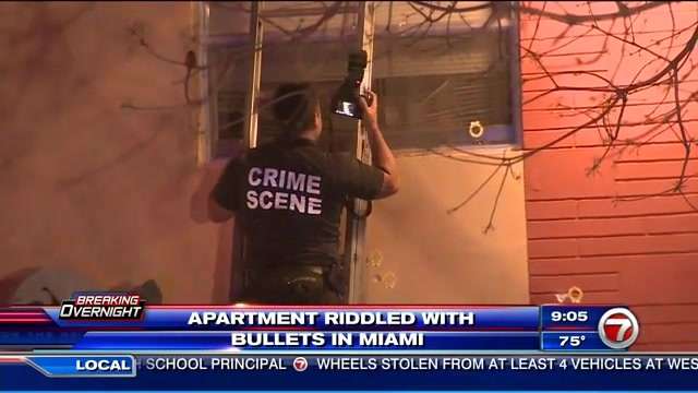 Search underway for shooters after Miami apartment building shot up ...