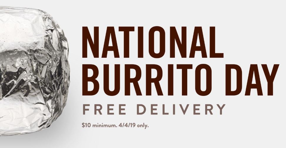 Chipotle celebrates National Burrito Day with free delivery WSVN