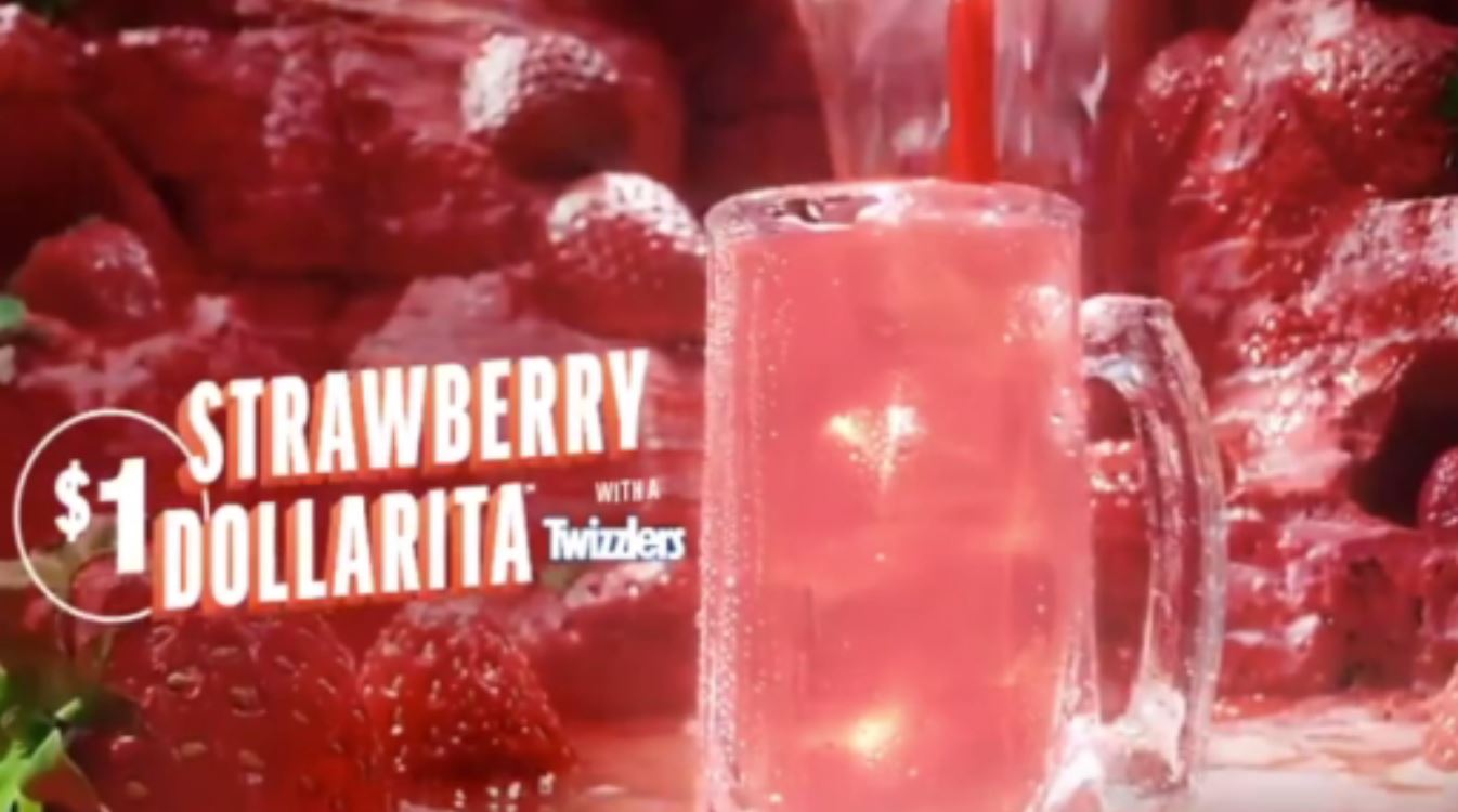 Applebee’s introduces 1 strawberry margaritas with Twizzlers straw