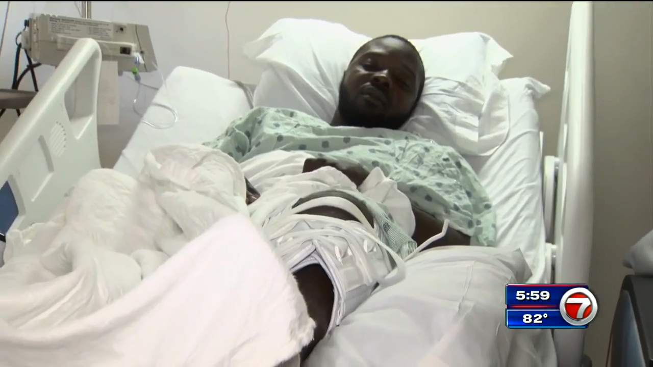 Opalocka hitandrun victim speaks out while recovering in hospital