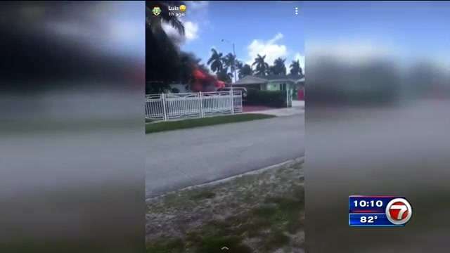 Car fire spreads to Miami Gardens home; no injuries - WSVN 7News ...