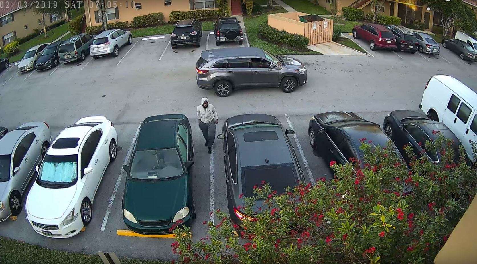 Crook caught on camera stealing car outside Pembroke Pines apartment ...
