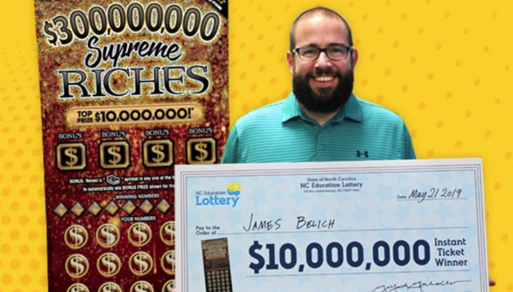 North Carolina man wins 10 million lottery ticket while out on lunch