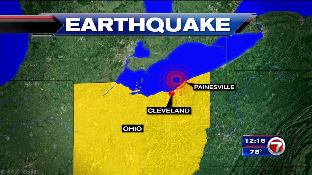 A 4.0magnitude earthquake was reported 20 miles outside Cleveland