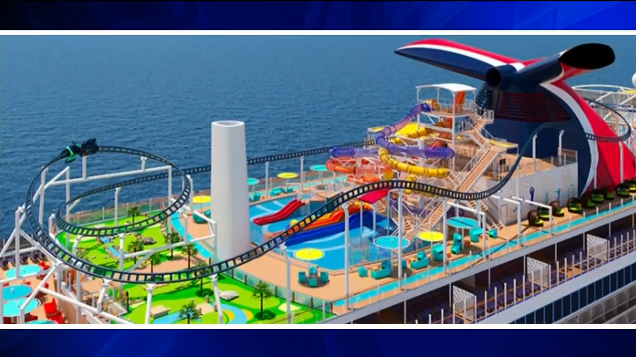 Carnival announces new ship with historic roller coaster on deck WSVN