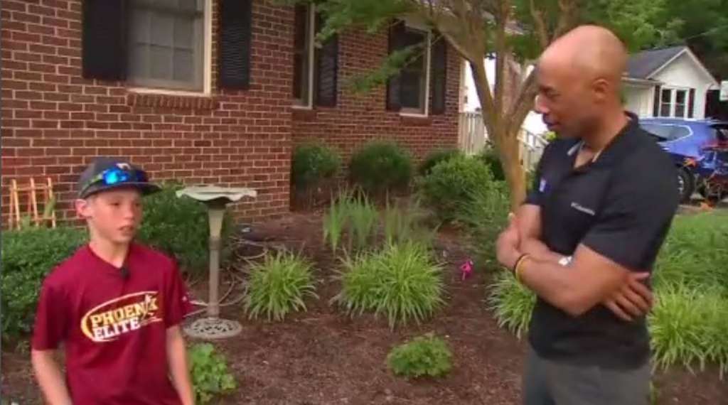 Burglary suspect caught, had machete wound inflicted by boy WSVN