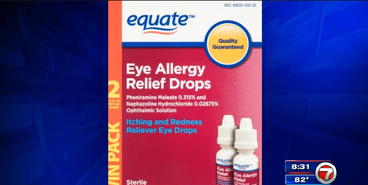 Several eye drops and ointment sold at Walgreens and Walmart recalled