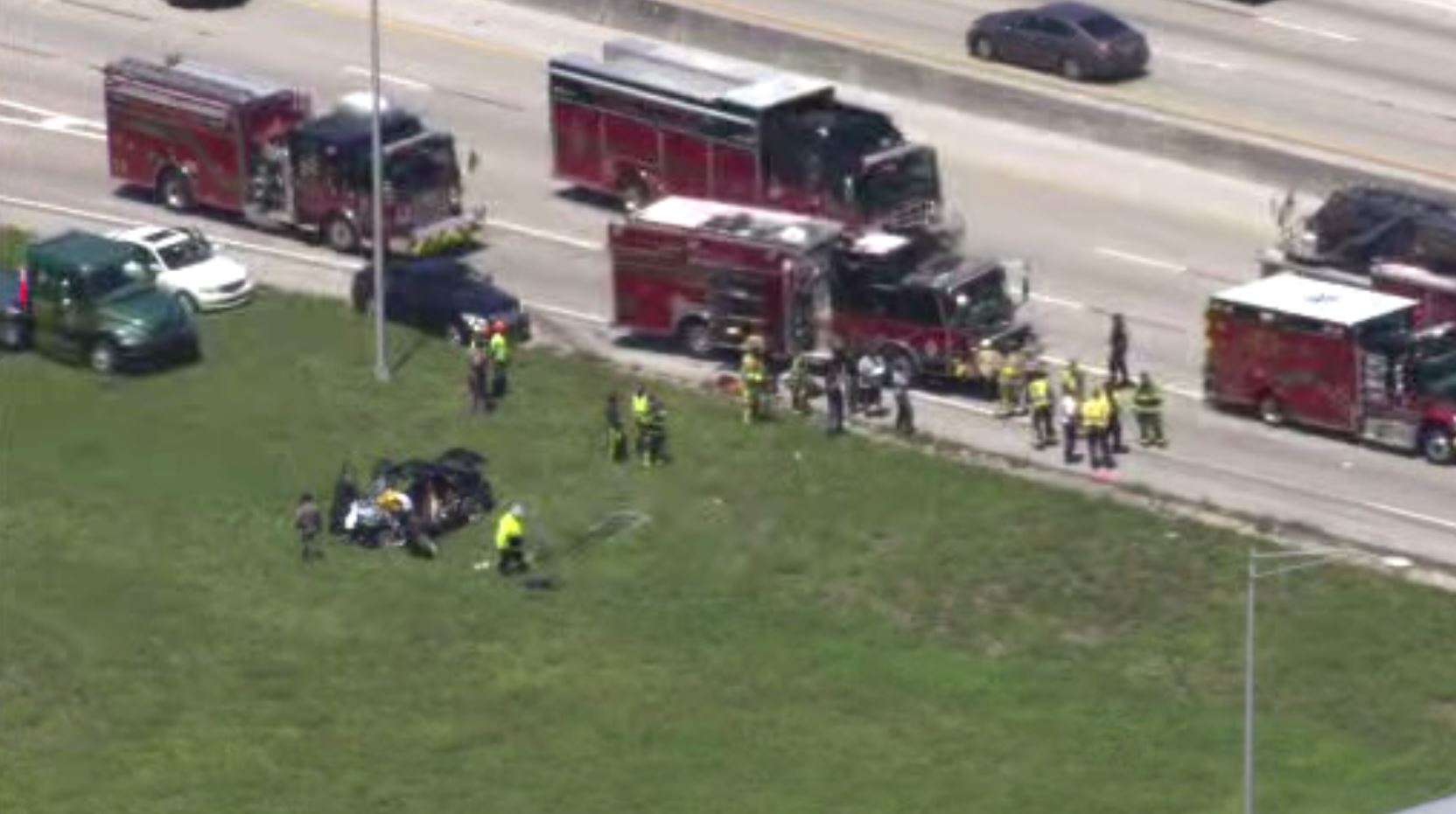 2 transported after rollover crash on Florida Turnpike at Coconut Creek ...
