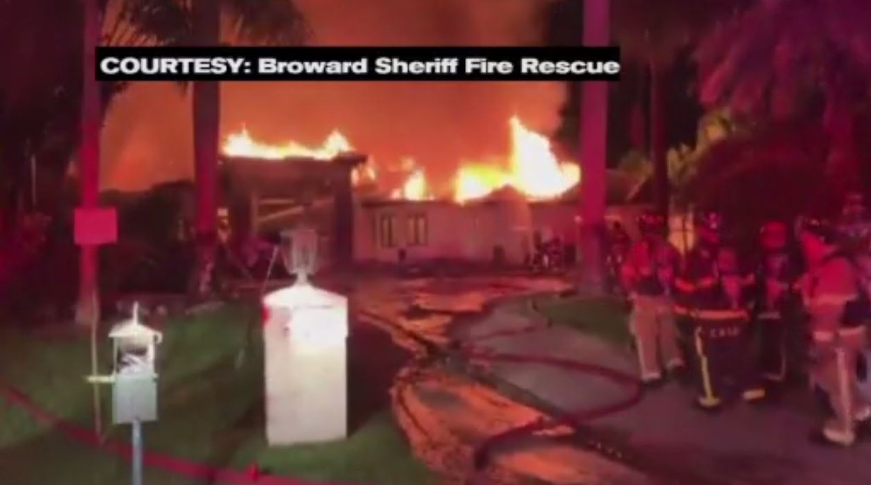 Crews contain 2alarm house fire in Weston WSVN 7News Miami News