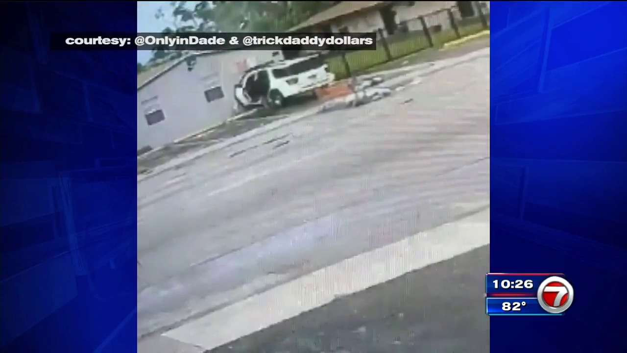Surveillance video captures SUV crashing into Florida City home - WSVN ...