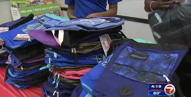 NFL lineman Jon Feliciano hosts back-to-school drive in Davie, donating 400 backpacks full of supplies – WSVN 7News | Miami News, Weather, Sports | Fort Lauderdale