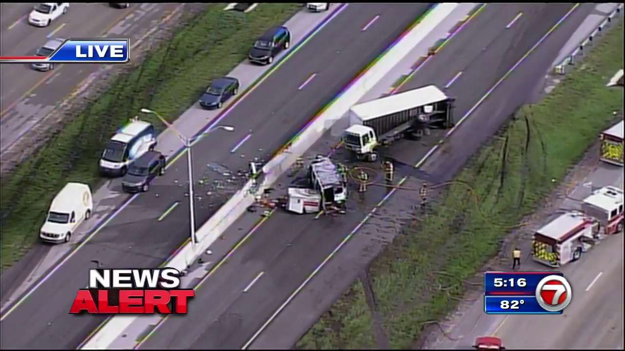 3 transported after crash on I-75 in Pembroke Pines - WSVN 7News ...