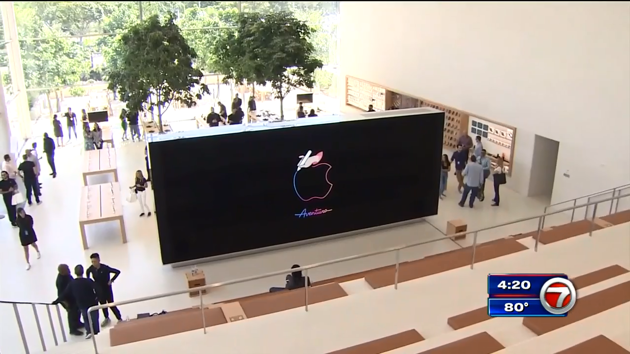 Apple store in Aventura Mall set to open Saturday - WSVN 7News, Miami  News, Weather, Sports