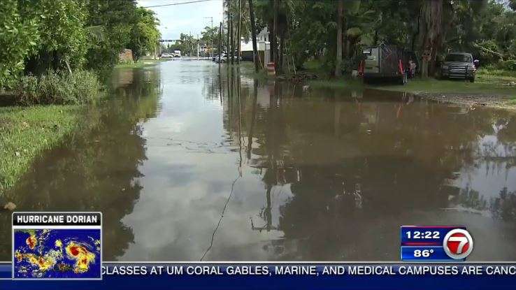King tides rising in South Florida ahead of Hurricane Dorian - WSVN ...