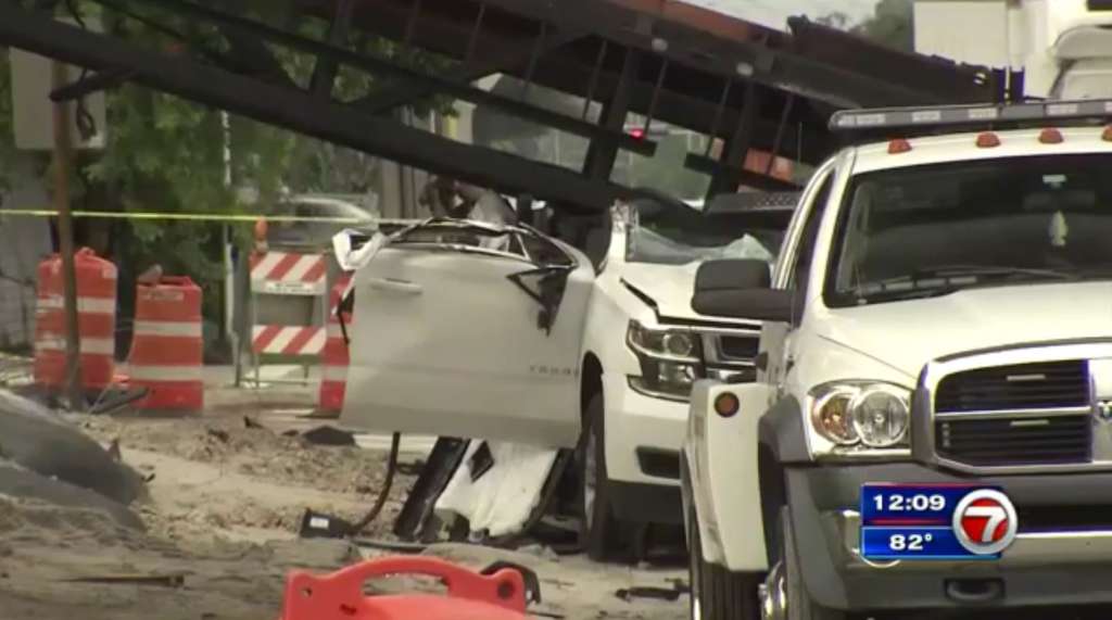 Driver killed after crashing into Miramar construction site WSVN
