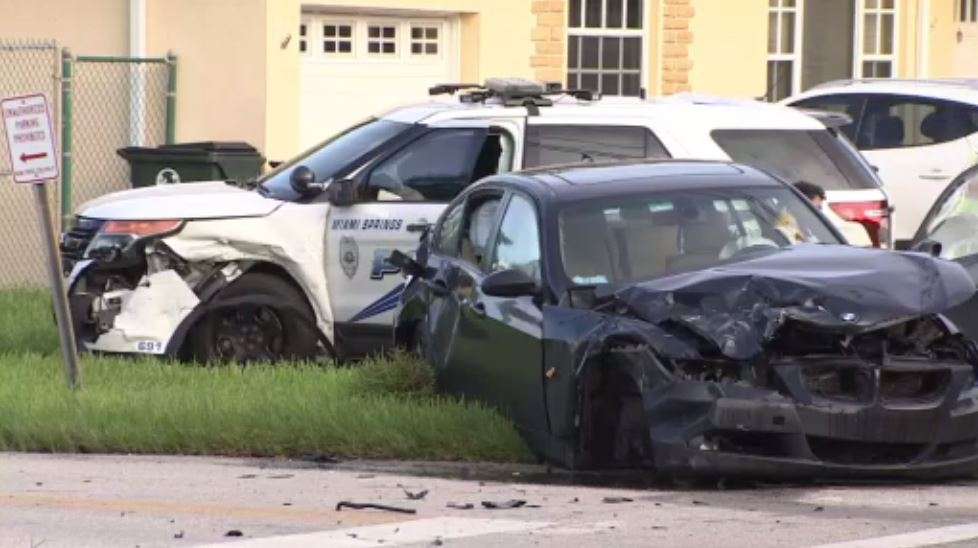 2 hospitalized after officer-involved crash in Miami Springs - WSVN ...