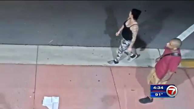 Police search for duo caught on camera targeting tourist in Miami Beach ...