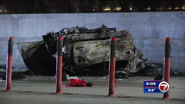 2 dead, 1 hospitalized after fiery crash on I-95 in NW Miami-Dade ...