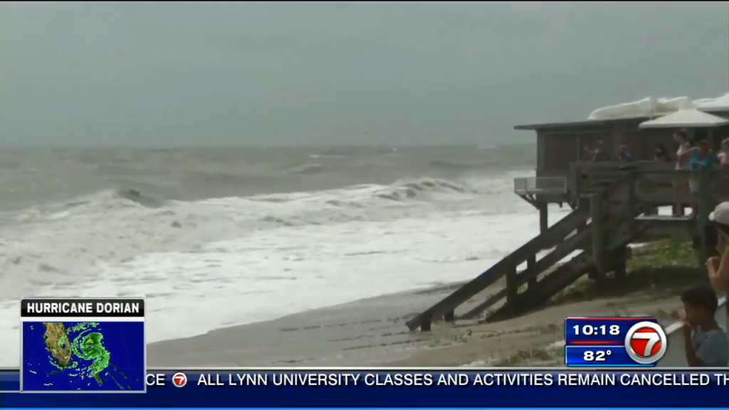 Cocoa Beach, Vero Beach beginning to feel effects of Hurricane Dorian