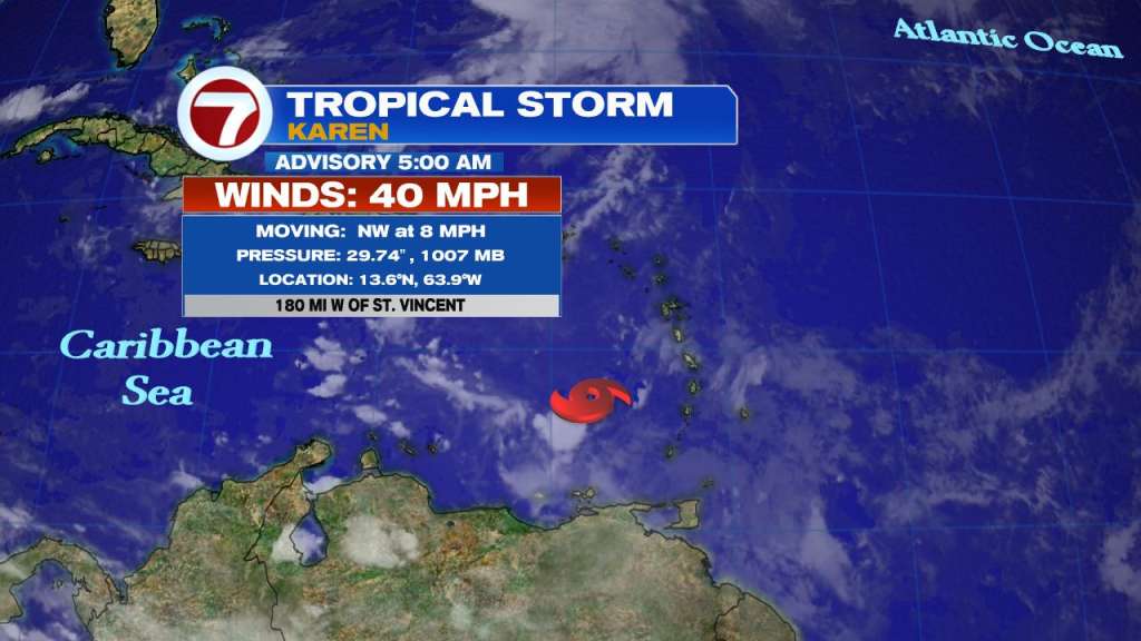 Tropical Storm Karen forms, warning issued for Puerto Rico ...