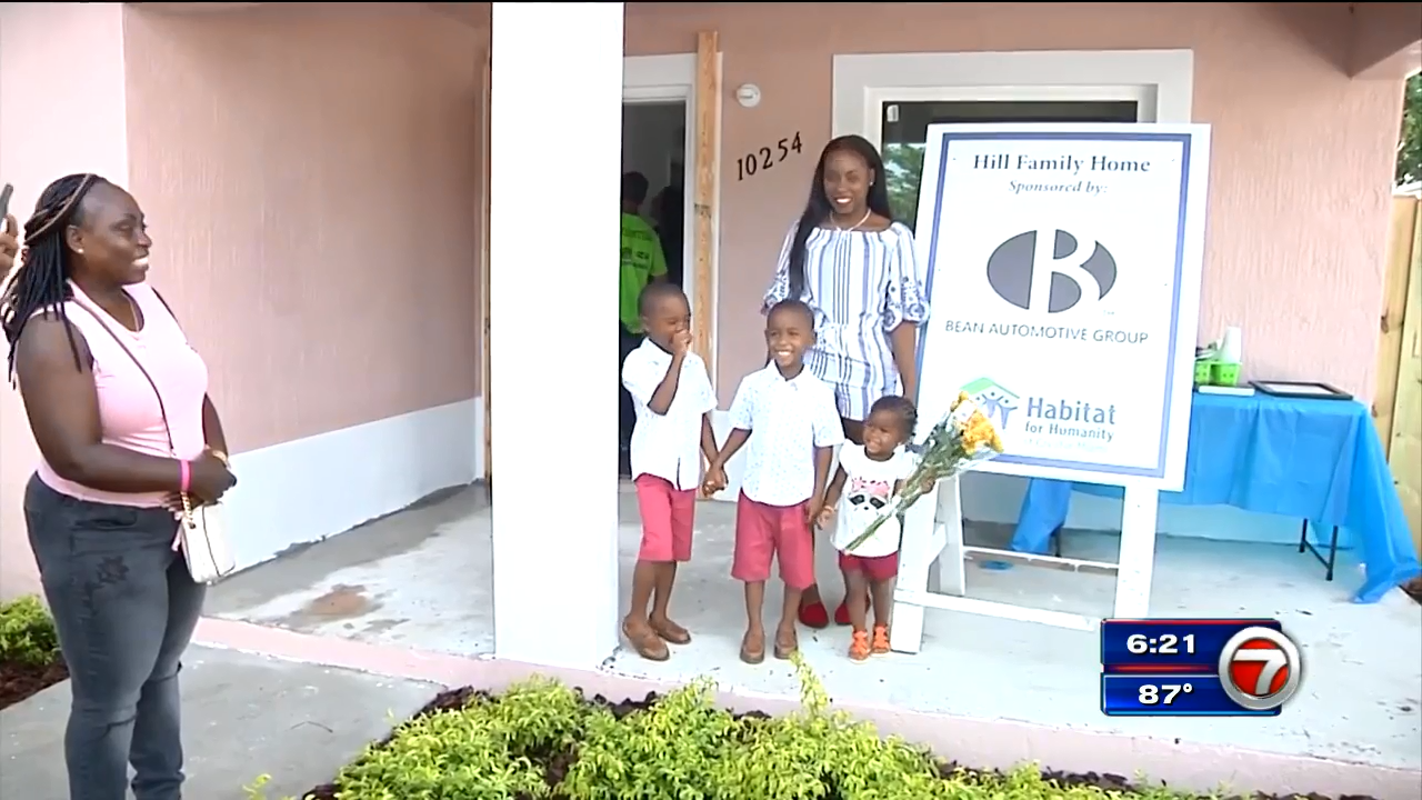 South Florida family celebrates new Habitat for Humanity home WSVN